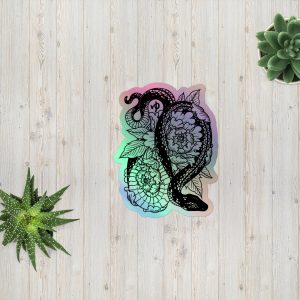 Holographic Snake sticker