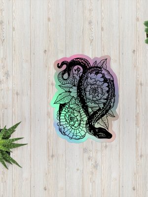 Holographic Snake sticker